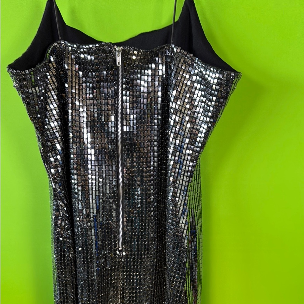 Almost Famous Silver Sequin Slip Mini Dress - Picture 6 of 11